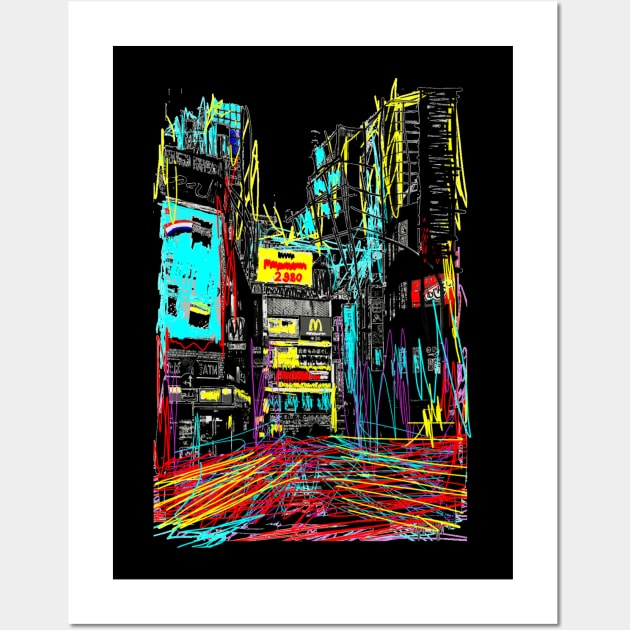 Abstract Tokyo Wall Art by zulayhatulmuna@gmail.com